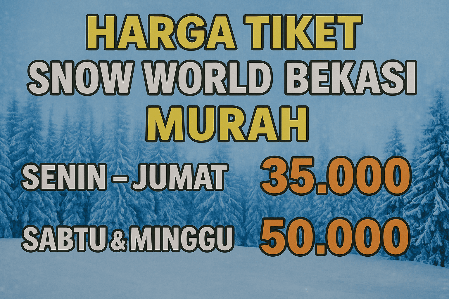 Harga Tiket Snow World Bekasi Murah