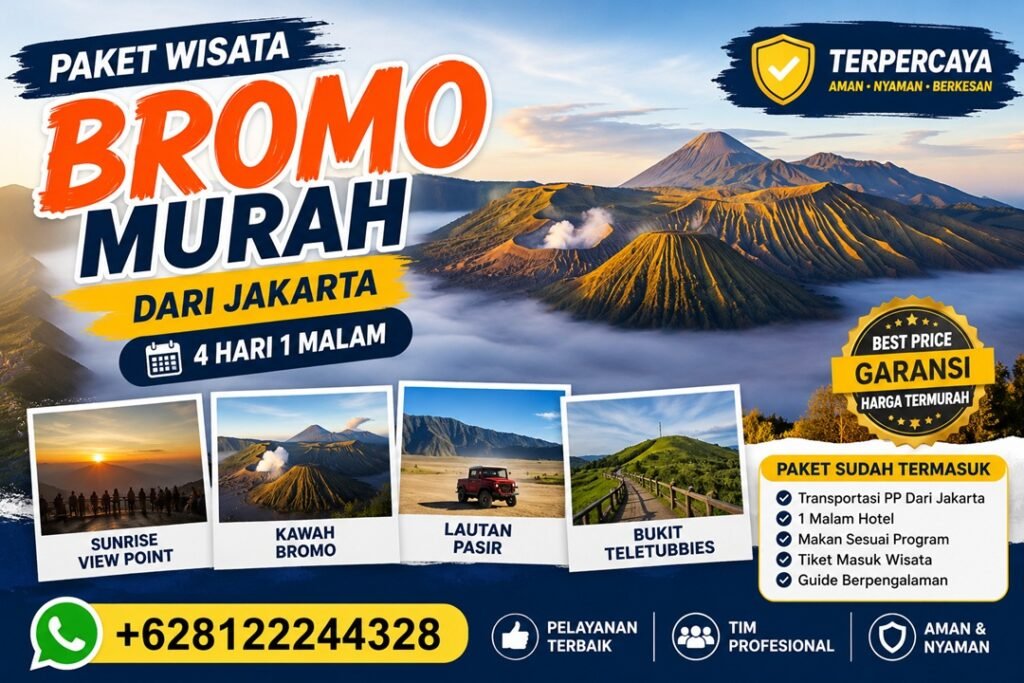 Paket Wisata Bromo Murah Dari Jakarta 4 Hari 1 Malam Terpercaya