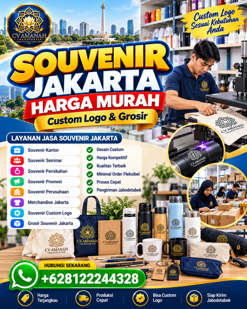 Souvenir Jakarta Harga Murah Custom Logo & Grosir