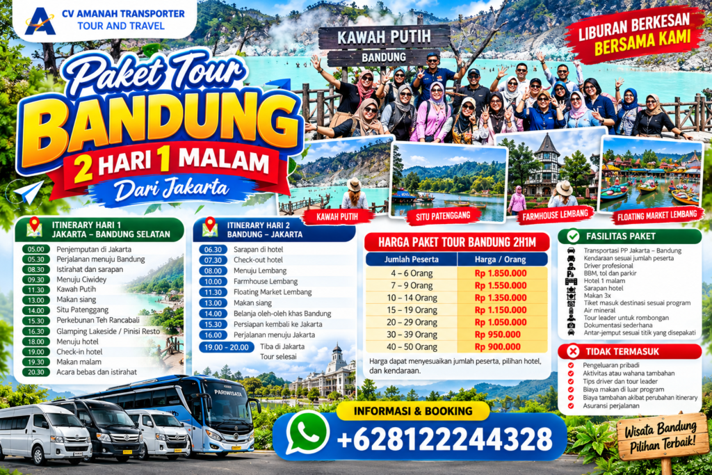 Paket Tour Bandung 2 Hari 1 Malam