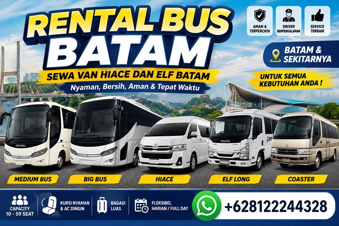 Rental Bus Batam - Sewa Van Hiace Dan Elf Batam