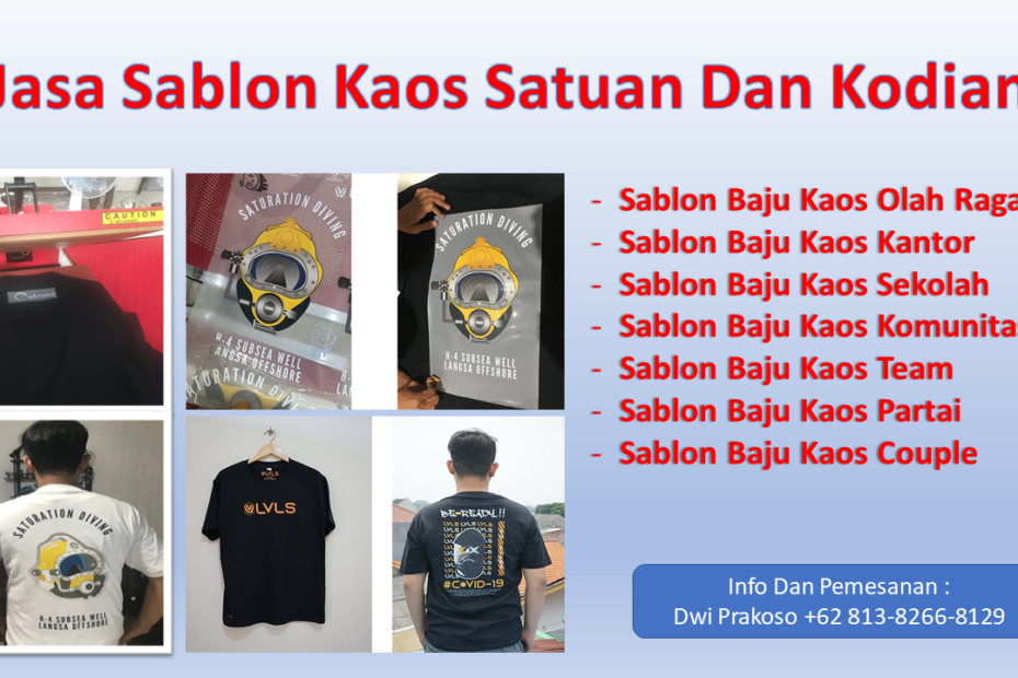 Jasa Sablon Kaos - Sablon Printing DTG Kaos Distro Keren