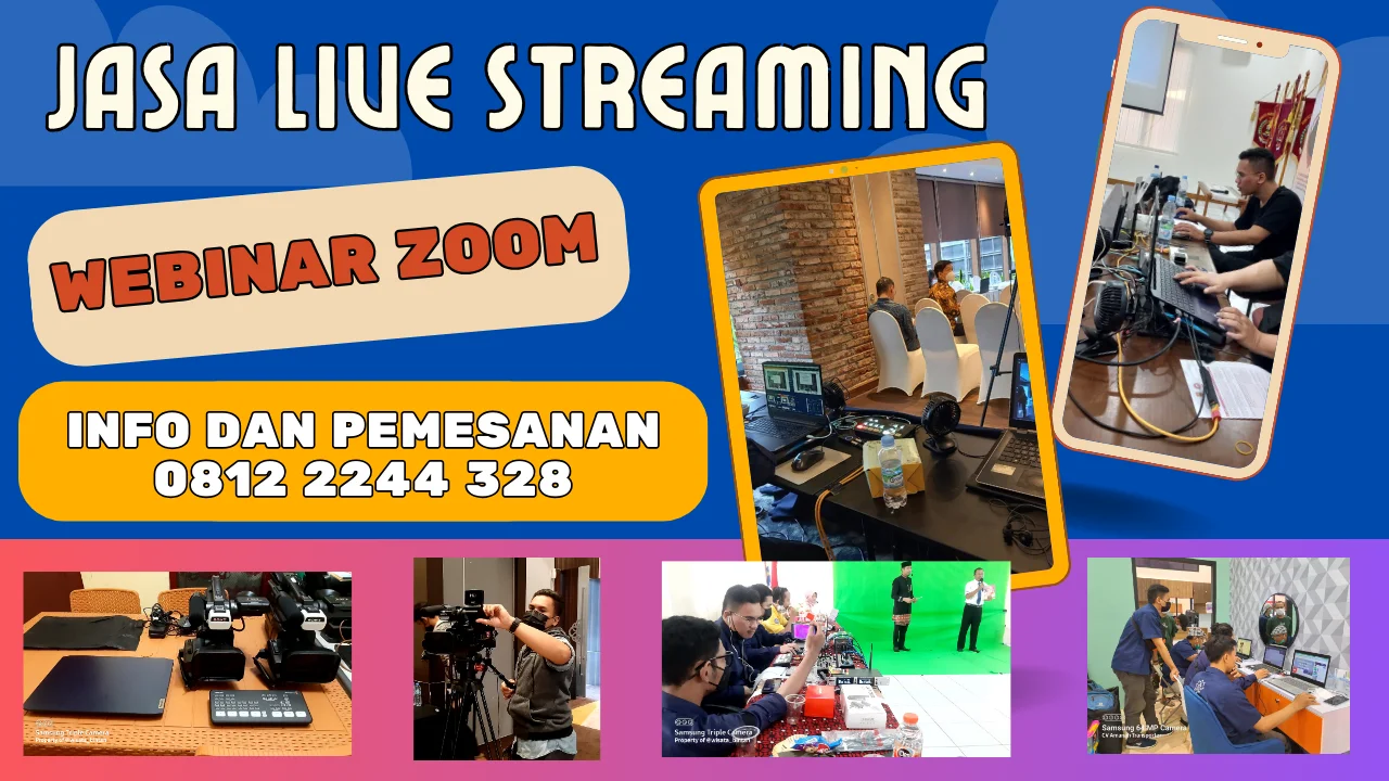 Jasa Live Streaming Webinar Zoom