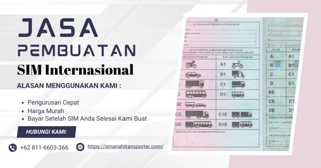 Jasa Pembuatan SIM Internasional - Cepat , Murah , Terpercaya 2024