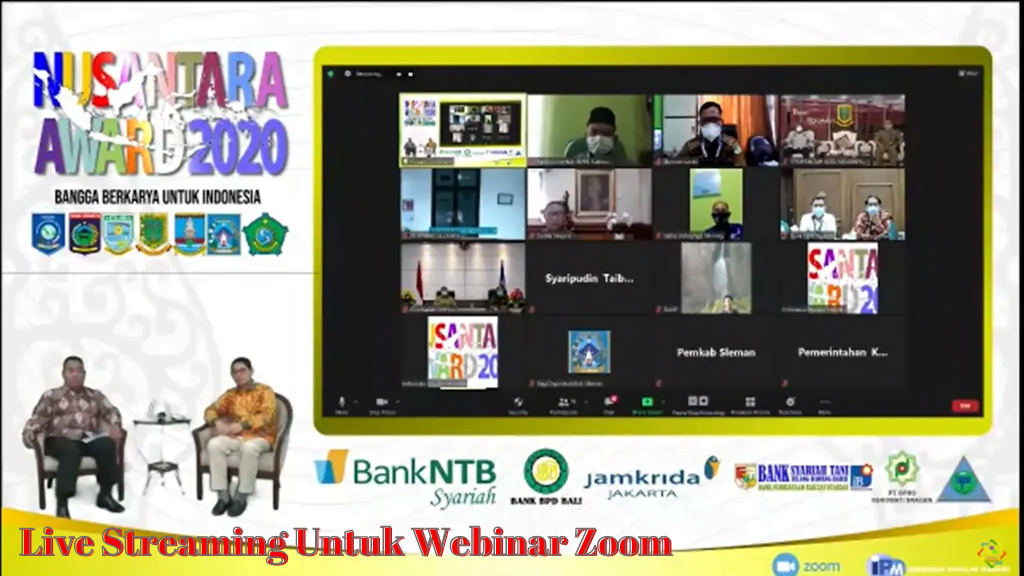 Live Streaming Untuk Webinar Zoom