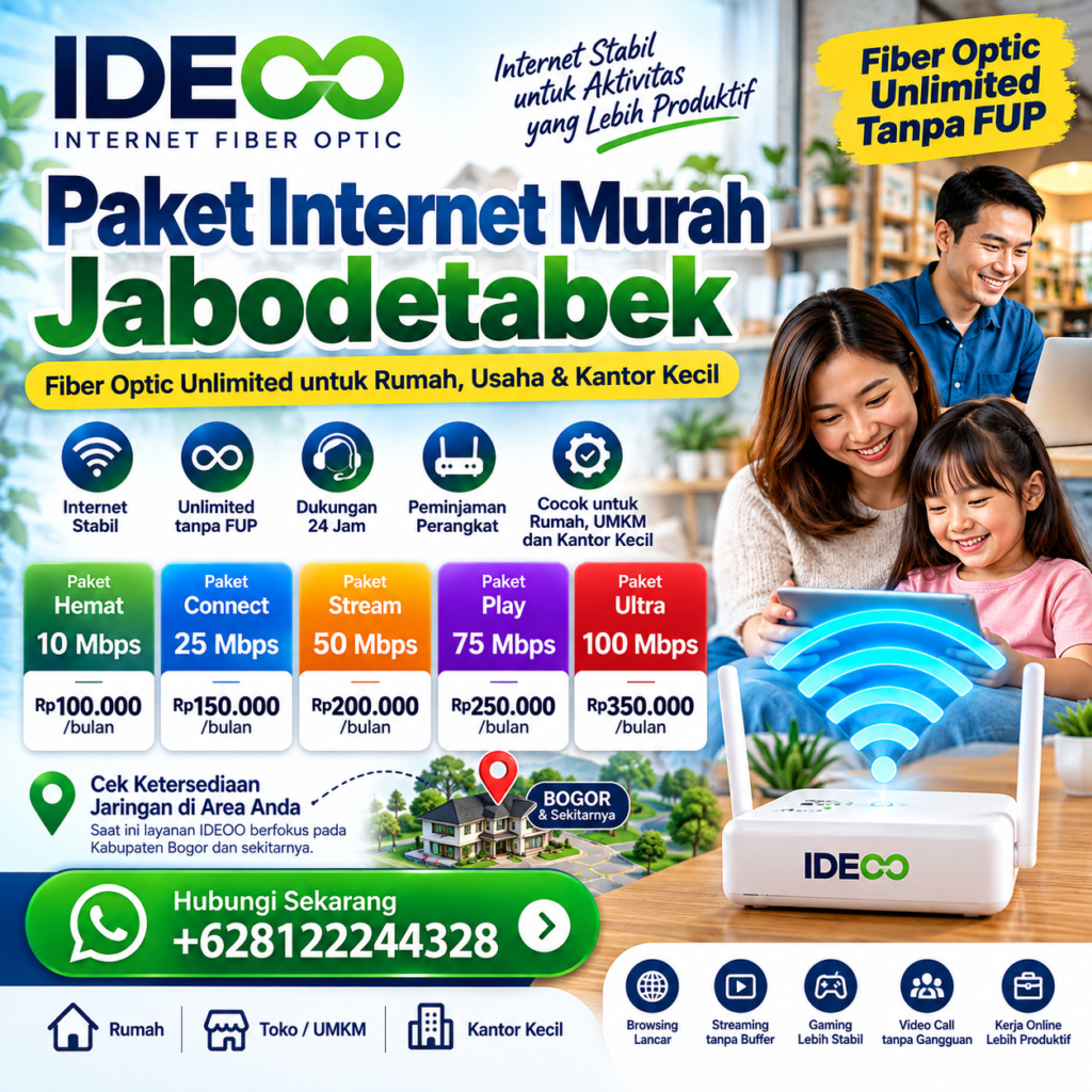 idHome - Paket Internet Murah Jabodetabek