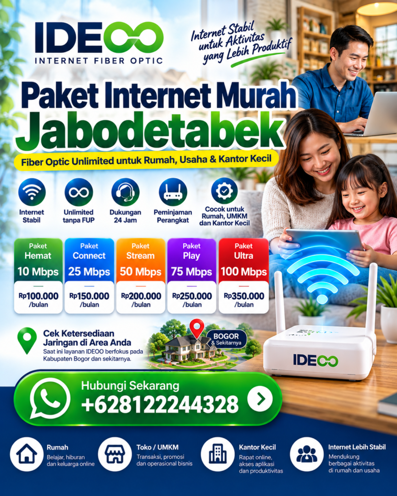 ideoo - Paket Internet Murah Jabodetabek