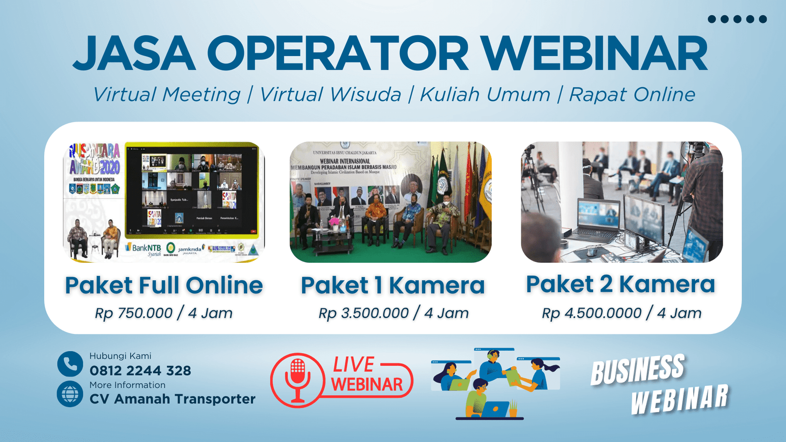 Jasa Operator Webinar Murah