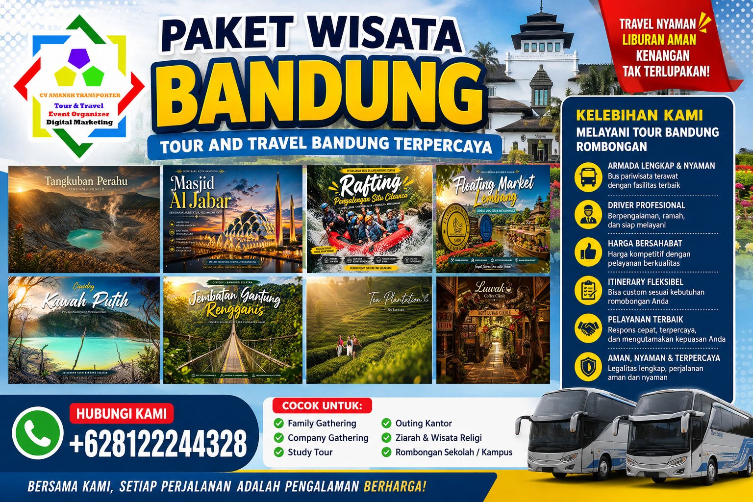 Paket Wisata Bandung - Tour And Travel Bandung Terbaik
