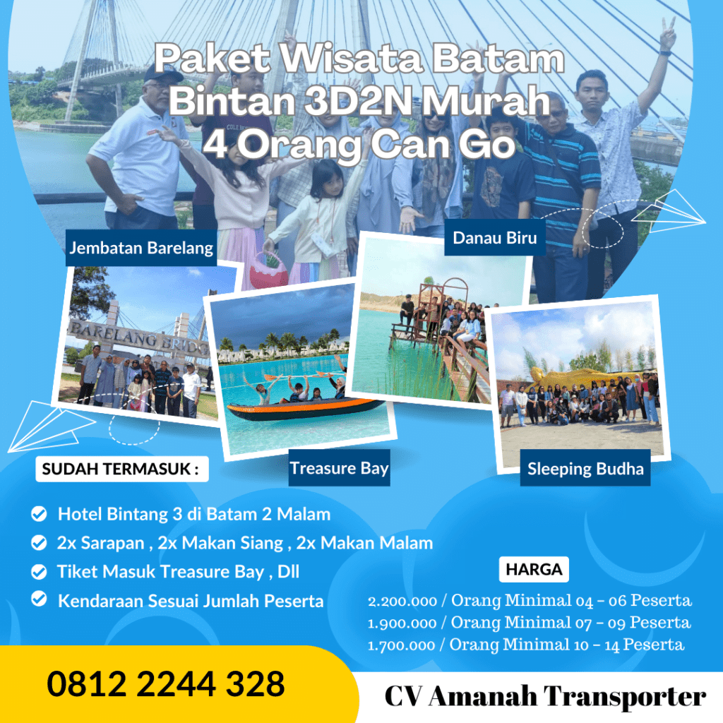 Paket Wisata Batam Bintan 3D2N Murah Dari Pekanbaru - Padang - Medan - Aceh - Jambi