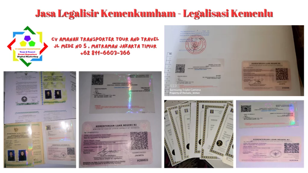 Jasa Legalisir Kemenkumham - Legalisasi Kemenlu