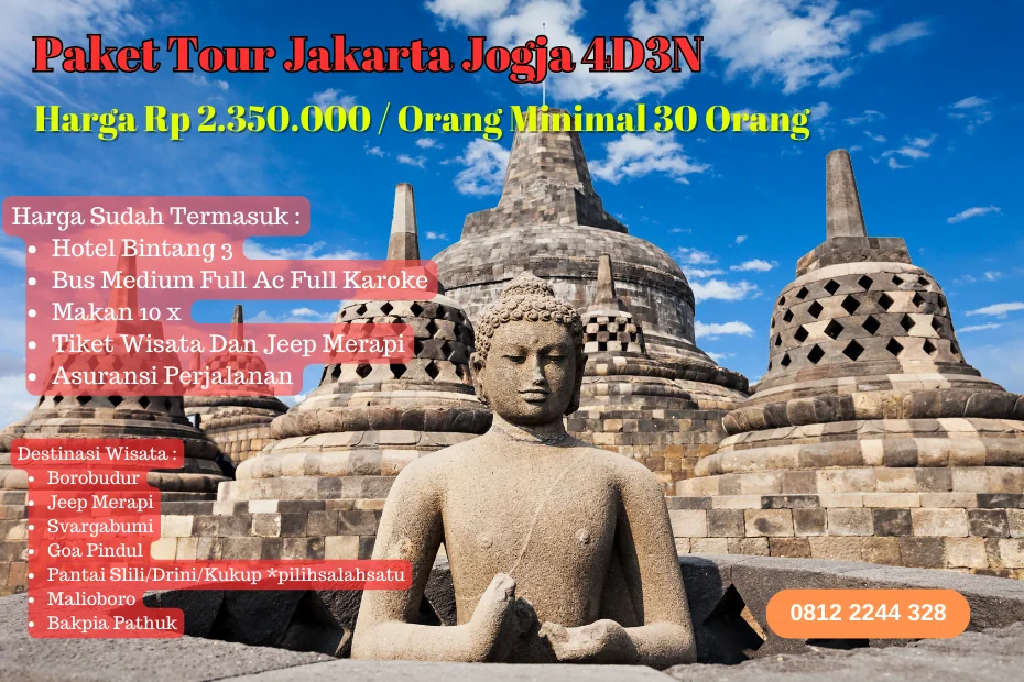 Paket Tour Jakarta Jogja 4D3N