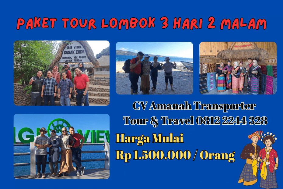 Paket Tour Lombok 3 Hari 2 Malam