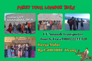 Paket Tour Lombok 3D2N