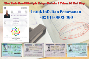 Visa Turis Saudi Multiple Entry - Berlaku 1 Tahun 90 Hari Stay