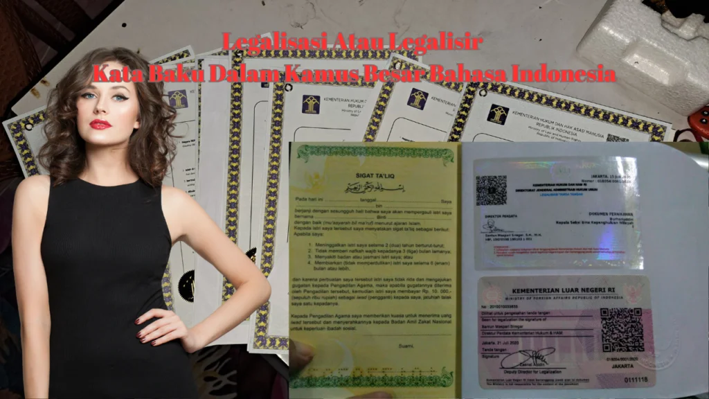 Legalisasi Atau Legalisir Kata Baku Dalam Kamus Besar Bahasa Indonesia