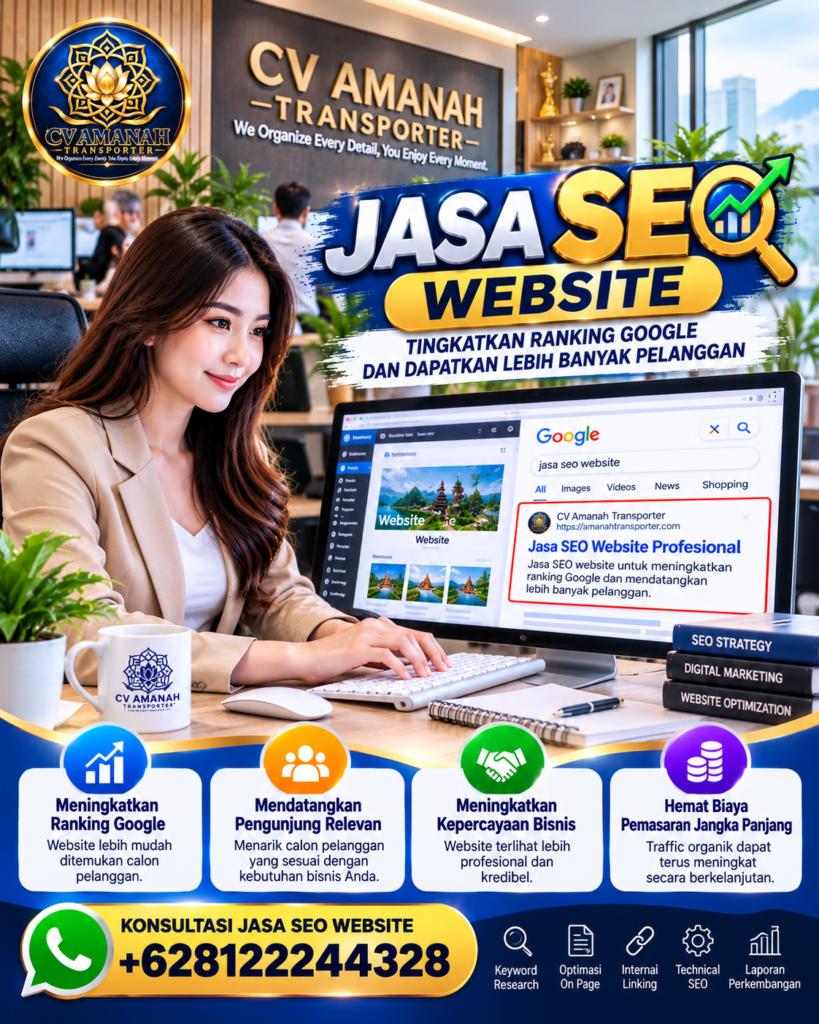 Promosi Jasa SEO Website Profesional Amanah Transporter