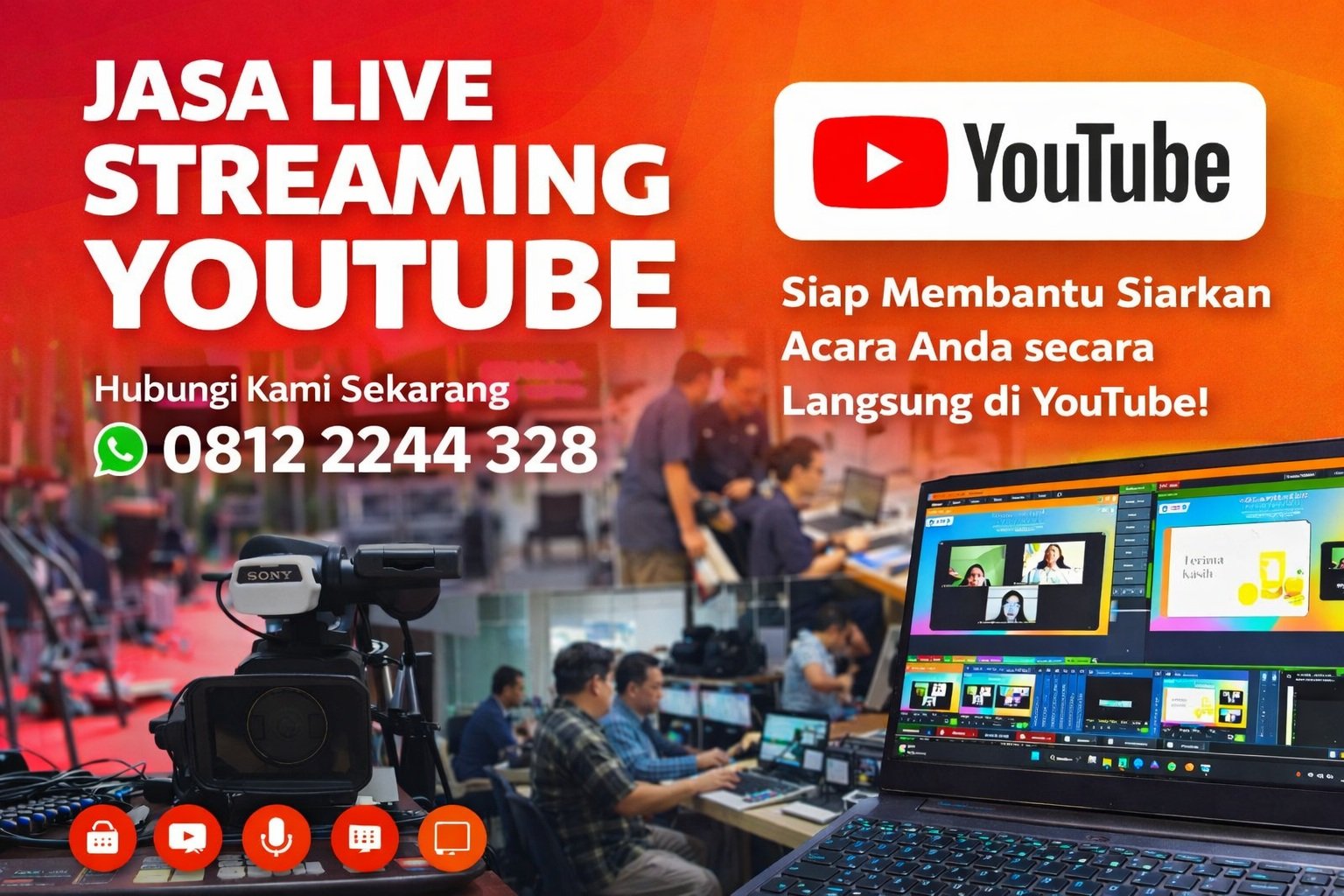 Operator Live Streaming Youtube Profesional