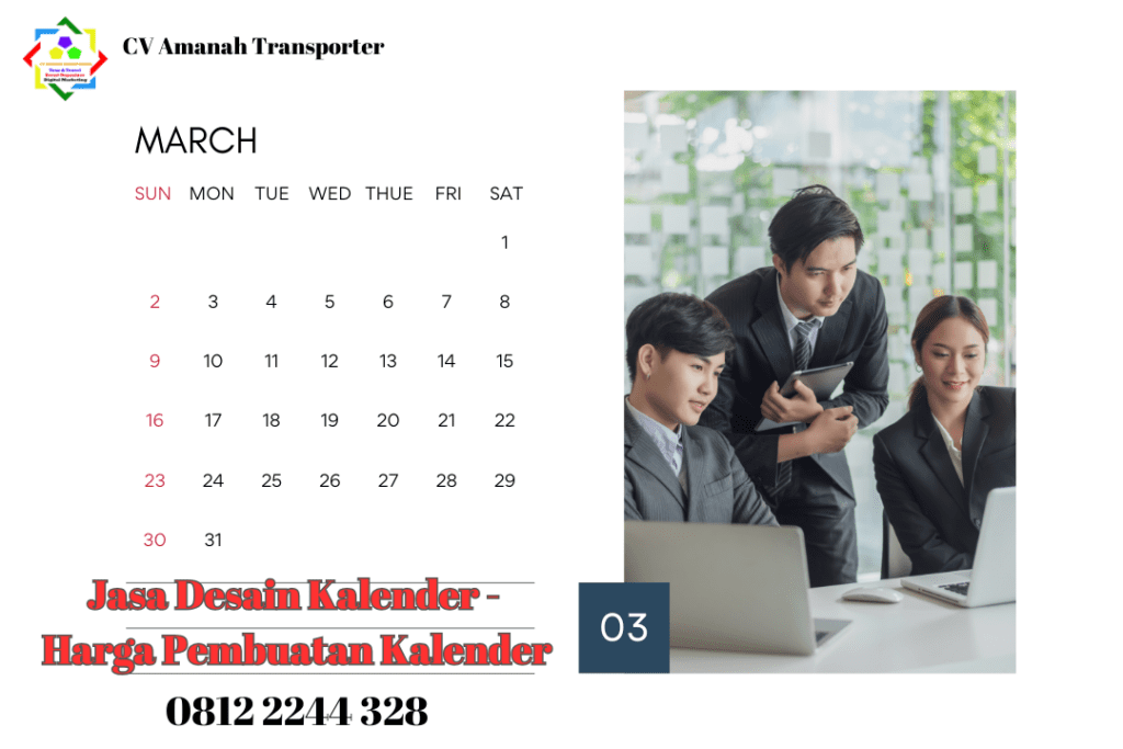 Jasa desain kalender