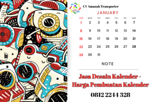 Jasa desain kalender - Harga Pembuatan Kalender