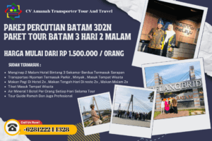 Pakej Percutian Batam 3D2N - Paket Tour Batam 3 Hari 2 Malam