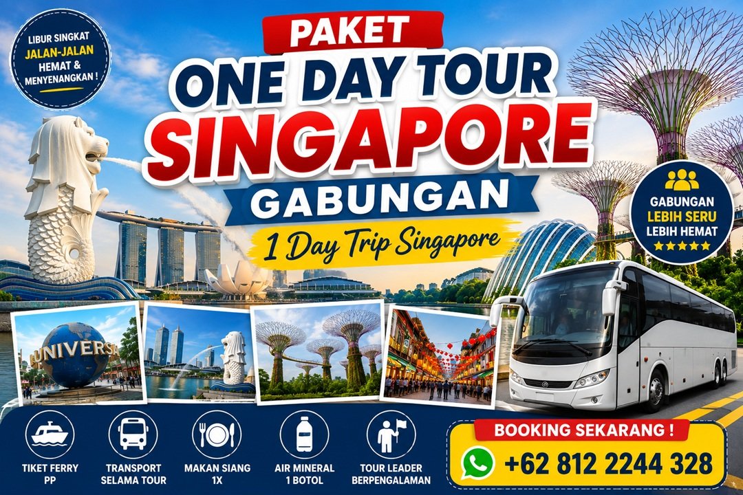 Paket One Day Tour Singapore Gabungan - 1 Day Trip Singapore