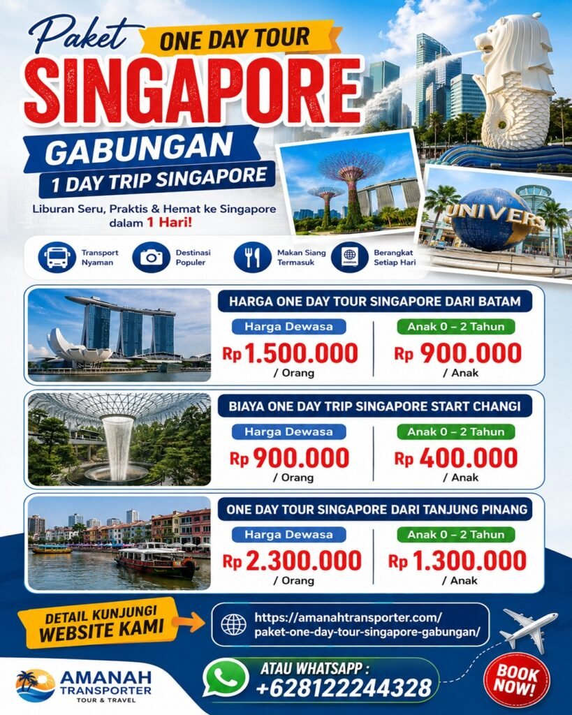 Paket One Day Tour Singapore Gabungan - 1Day Trip Singapore