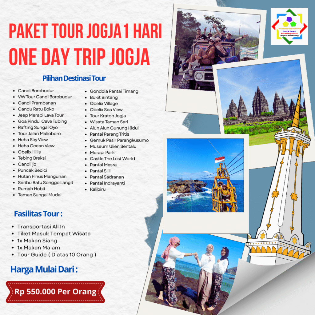 Paket Tour Jogja 1 Hari - One Day Trip Jogja