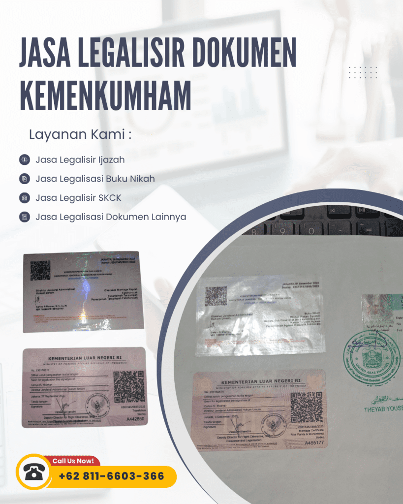 Jasa Legalisir Kemenkumham Dan Kemenlu