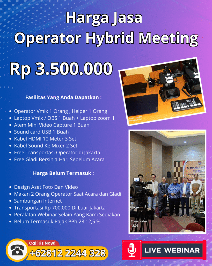 Harga Jasa Operator Hybrid Meeting