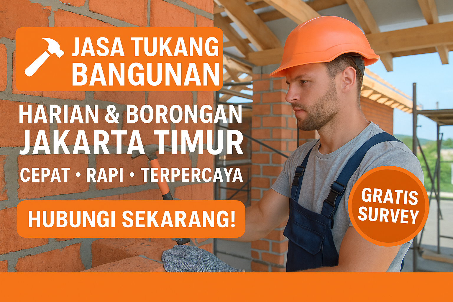 Jasa Tukang Bangunan Harian Dan Borongan Jakarta Timur