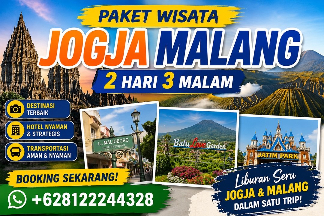 Paket Wisata Jogja Malang 2 Hari 3 Malam