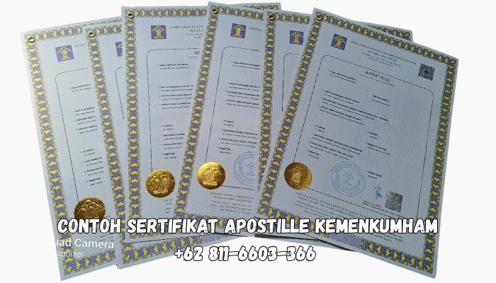Contoh Sertifikat Apostille Kemenkumham