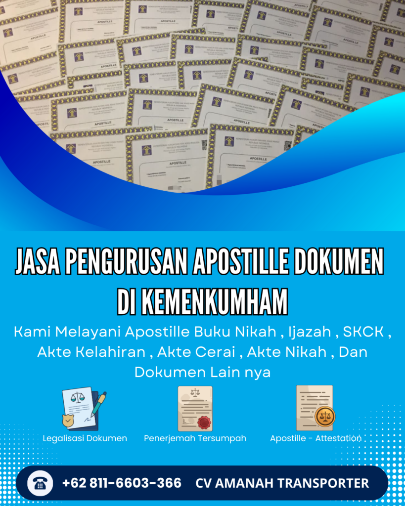Jasa Pengurusan Apostille dokumen Di Kemenkumham