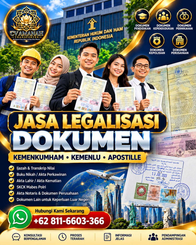 Biro Jasa Legalisasi Dokumen Kemenkumham