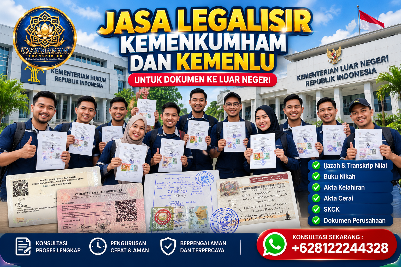 Jasa Legalisir Kemenkumham - Legalisasi Kemenlu