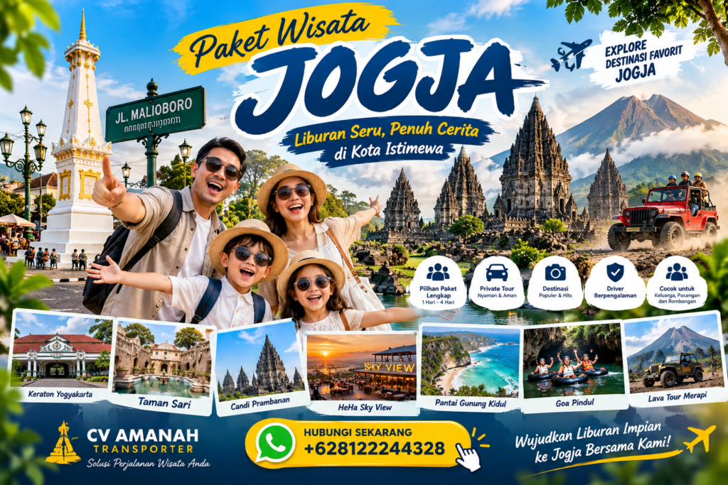 Paket Wisata Jogja - CV Amanah Transporter