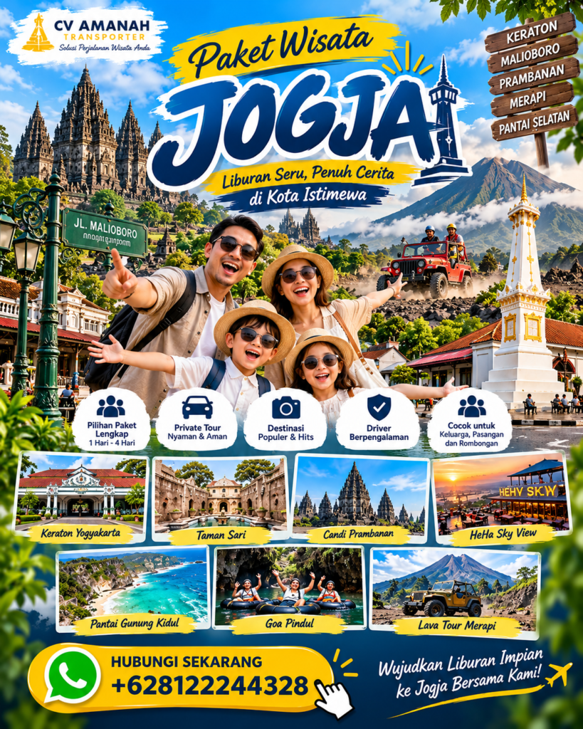 Paket Wisata Jogja - CV Amanah Transporter Tour & Travel