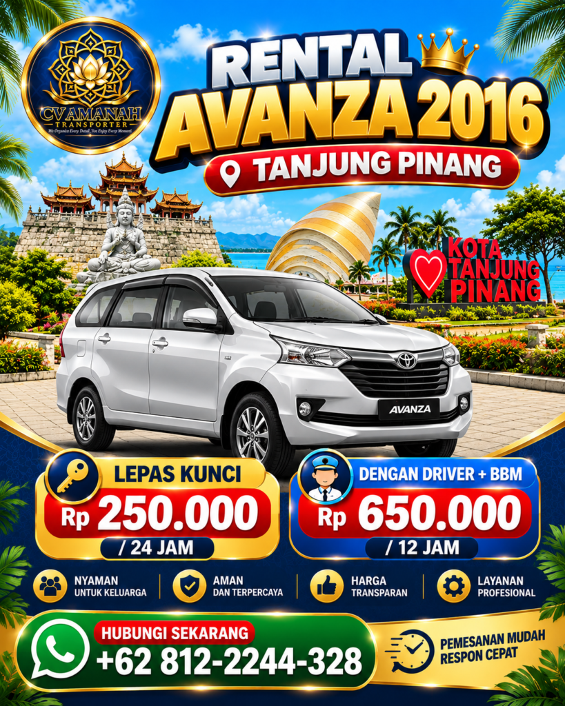 Sewa Avanza 2016 Tanjung Pinang