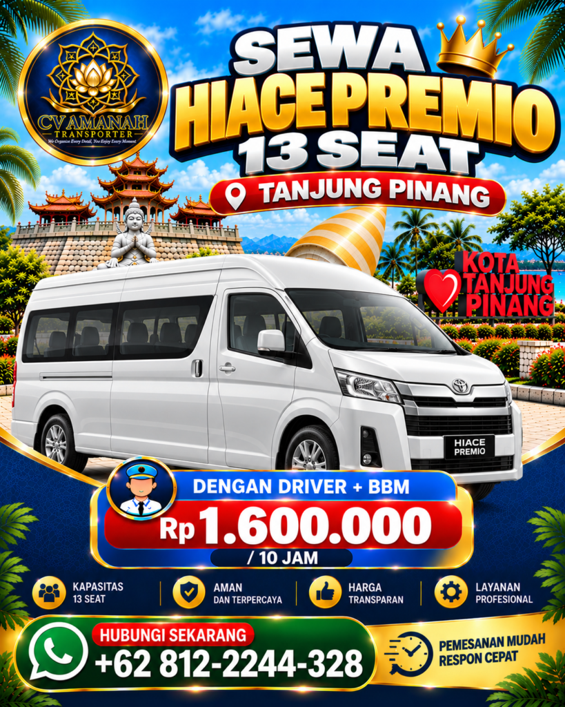 Sewa Hiace Premio Tanjung Pinang