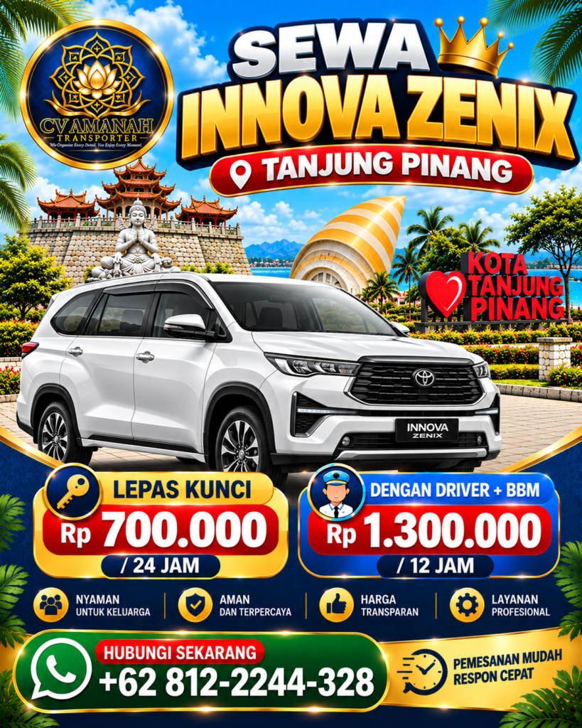 Sewa Innova Zenix Tanjung Pinang