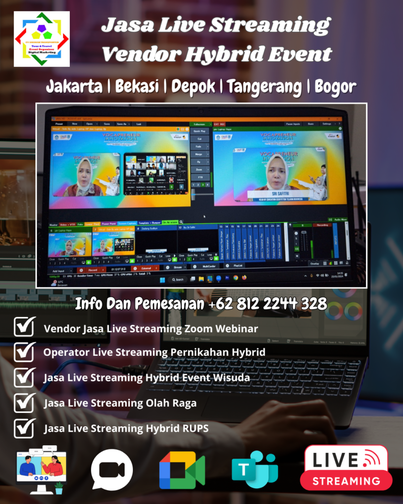 Jasa Live Streaming Hybrid Event Profesional