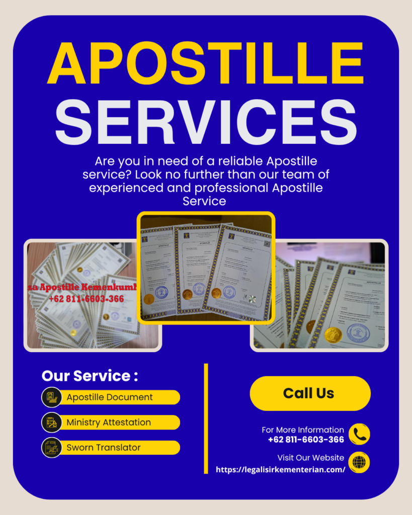 Apostille Service Indonesia