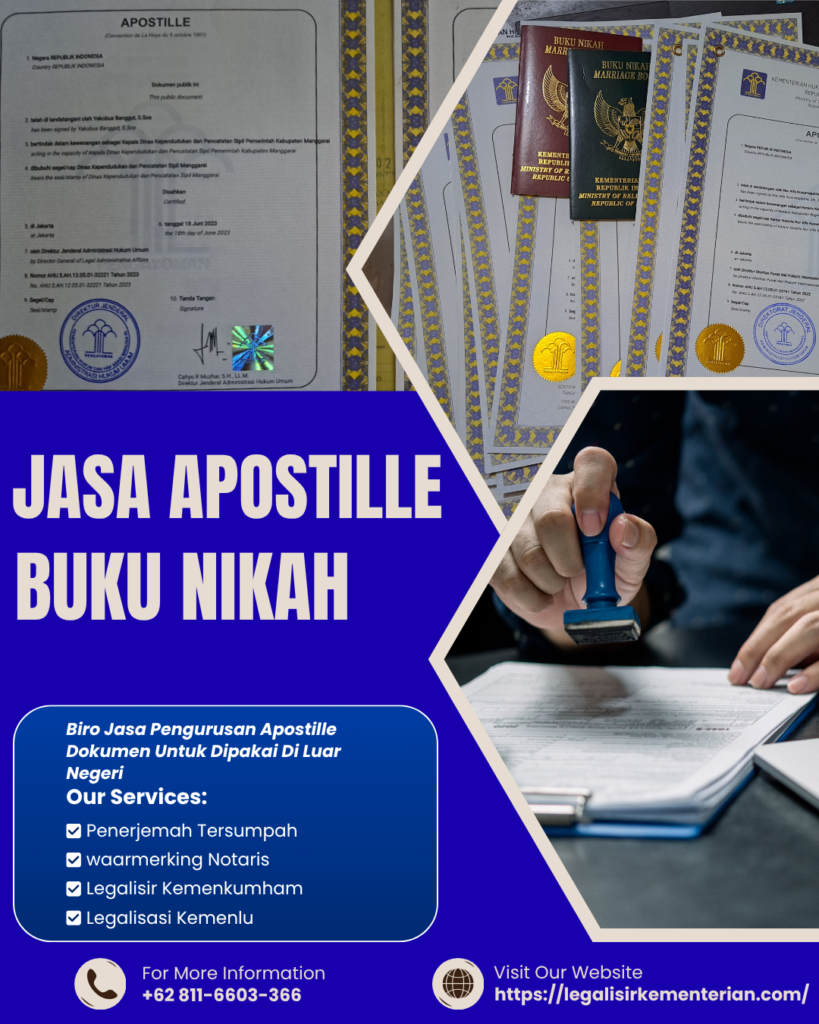 Jasa Apostille Buku Nikah Untuk Kawin campur