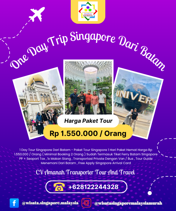 1 Day Trip Singapore Dari Batam