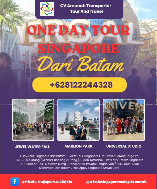 Paket Tour Singapore 1 Hari Dari Batam