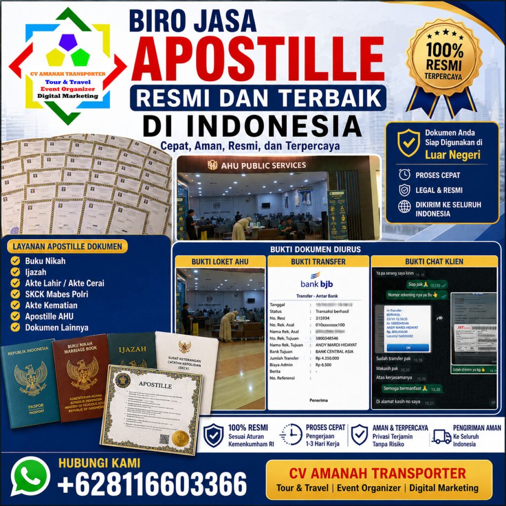 Biro Jasa Legalisasi Apostille