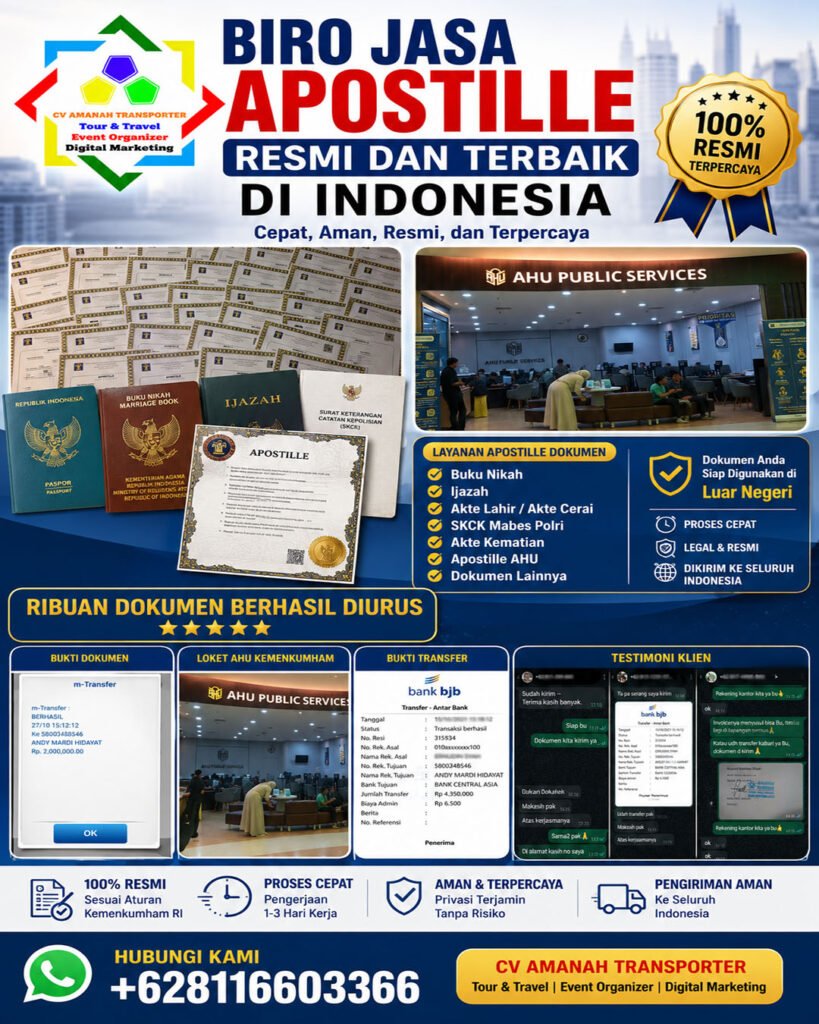 Biro Jasa Pengurusan Apostille