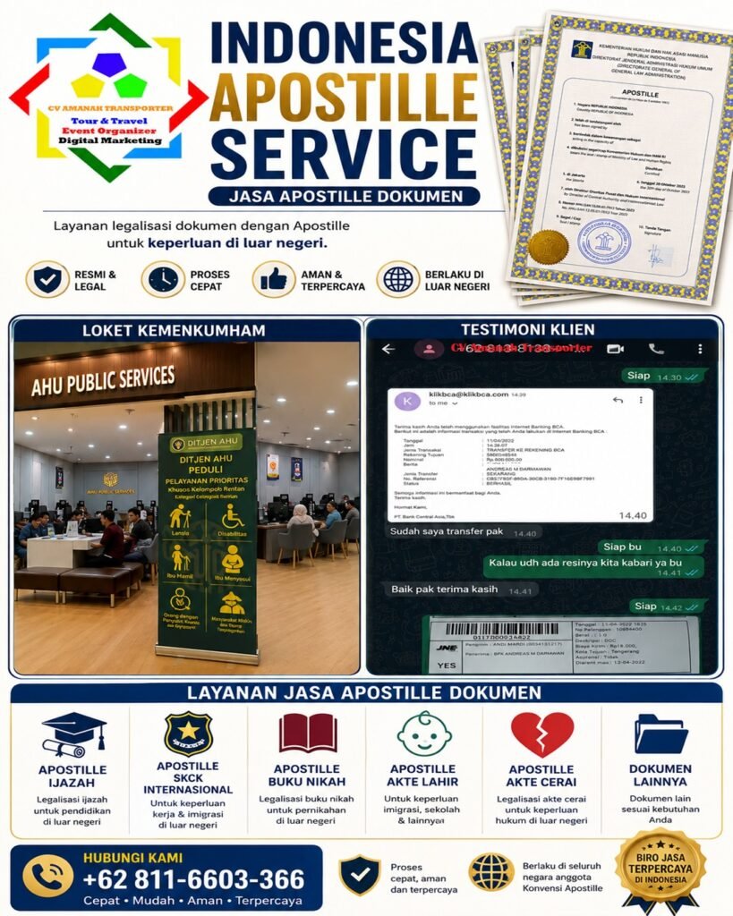 Indonesia Apostille Service Indonesia Apostille Service