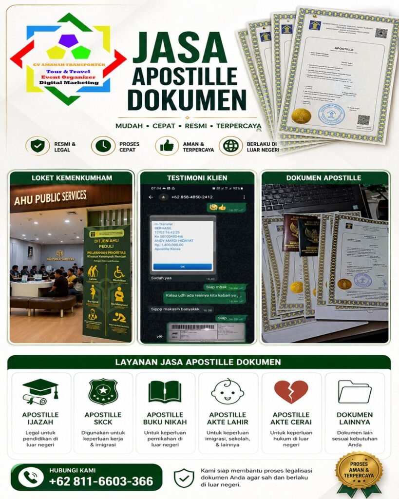Jasa Apostille Dokumen Jasa Apostille Dokumen
